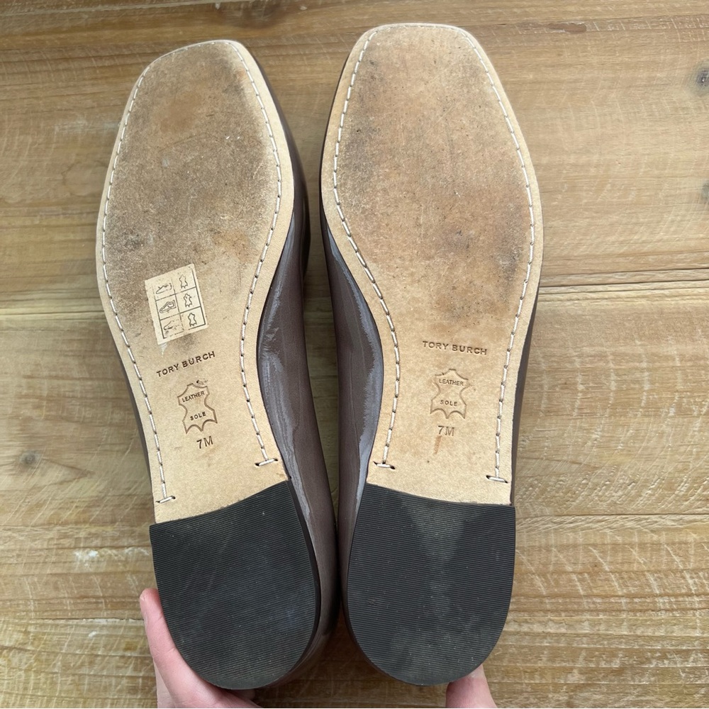 Tory Burch Georgia Square Toe Ballet Flats Women’s Size 7 - Picture 7 of 7